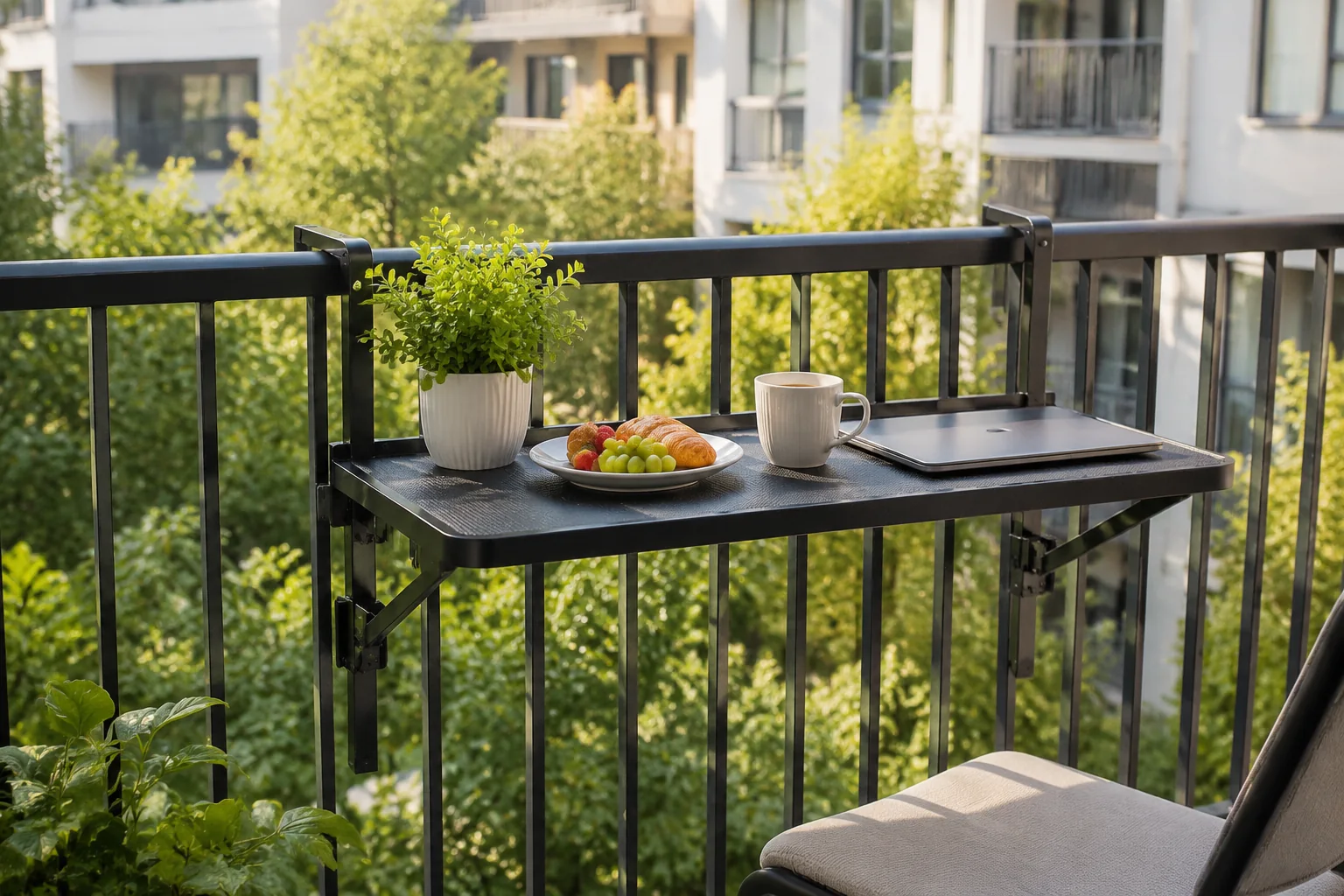 Teravuq Balcony Rail Bar Table - Image 3