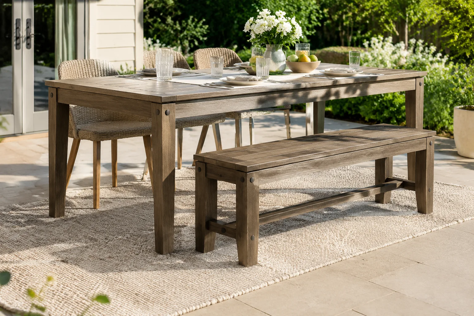 Teravuq Outdoor Dining Bench 48 Inch - Image 3