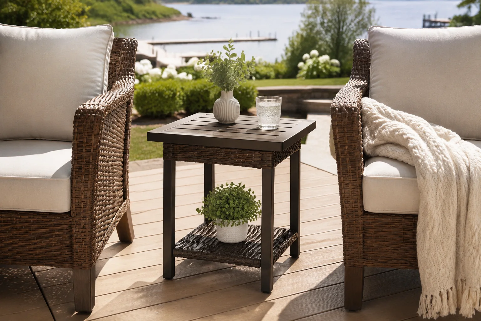 Teravuq Square Patio End Table - Image 3