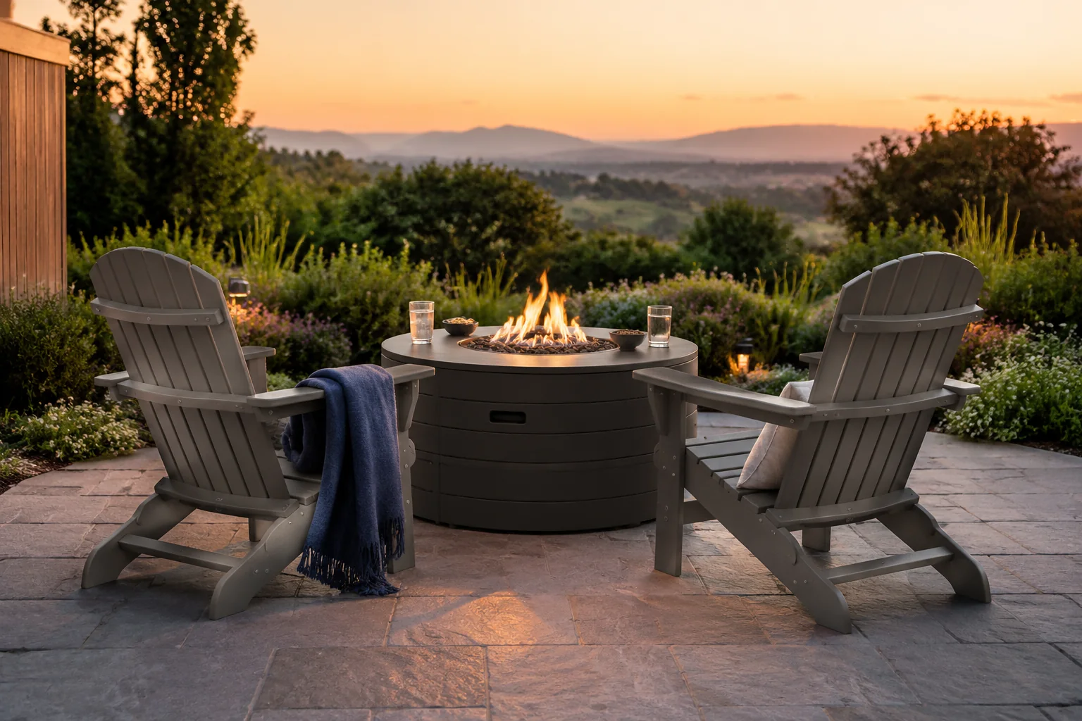 Teravuq Outdoor Adirondack-Style Lounge Chair - Image 3