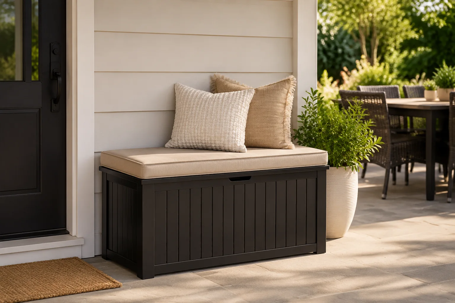 Teravuq Outdoor Storage Bench with Cushion - Image 3