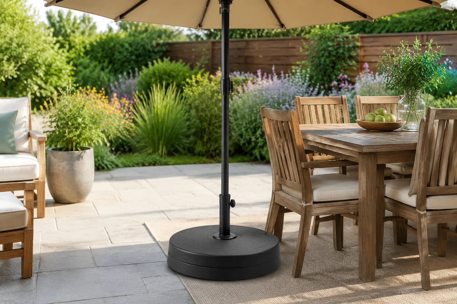 Teravuq Round Patio Umbrella Base 55 lb - Image 3