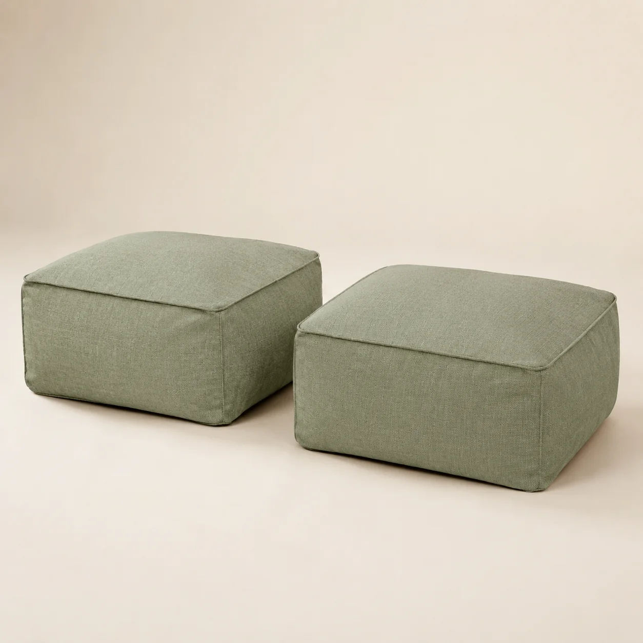 Teravuq Outdoor Floor Pouf Set of 2
