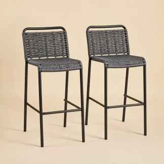 Teravuq 2-Piece Outdoor Bar Stool Set