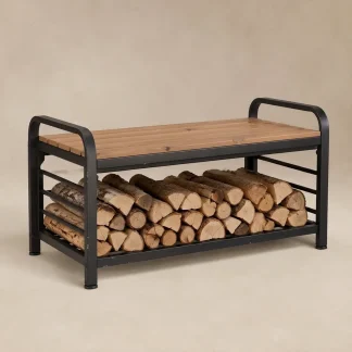 Teravuq Outdoor Firewood Storage Bench