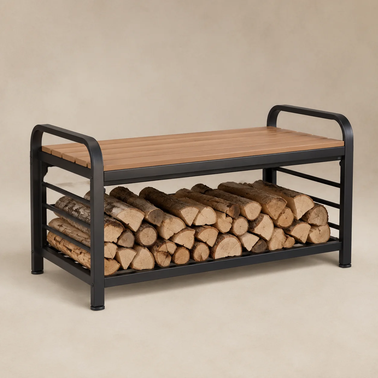 Teravuq Outdoor Firewood Storage Bench