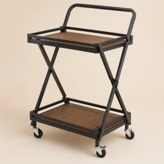 Teravuq Folding Patio Serving Cart