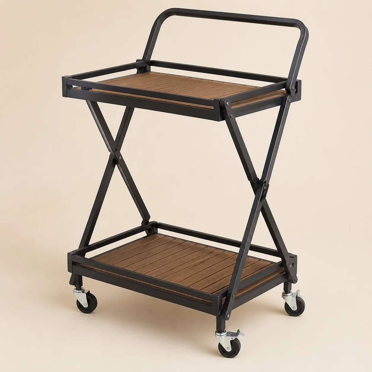 Teravuq Folding Patio Serving Cart