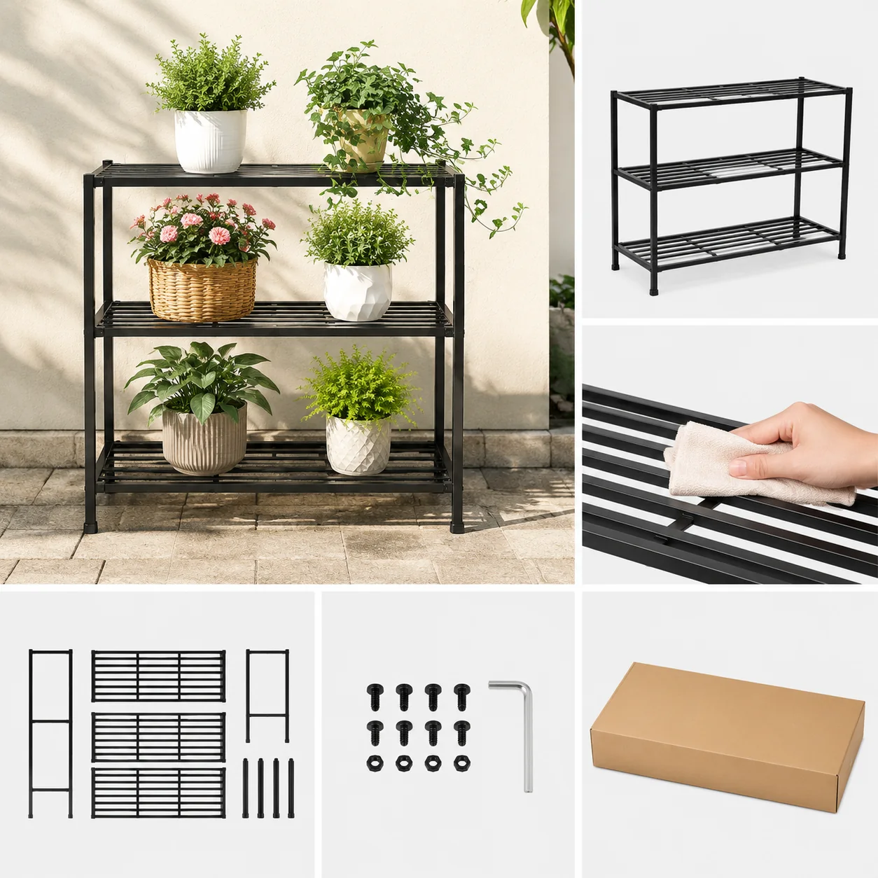 Teravuq 3-Tier Outdoor Plant Stand - Image 4